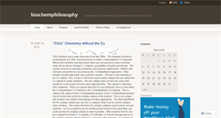 Desktop Screenshot of biochemphilosophy.wordpress.com