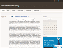 Tablet Screenshot of biochemphilosophy.wordpress.com