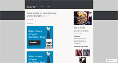 Desktop Screenshot of burgerspies.wordpress.com