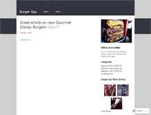 Tablet Screenshot of burgerspies.wordpress.com