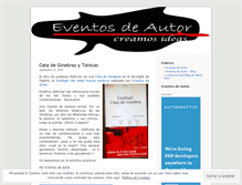 Tablet Screenshot of eventosdeautor.wordpress.com