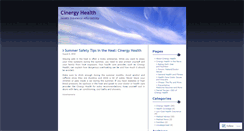 Desktop Screenshot of cinergyhealth.wordpress.com