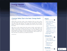 Tablet Screenshot of cinergyhealth.wordpress.com