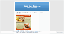 Desktop Screenshot of goodeatscoupons.wordpress.com
