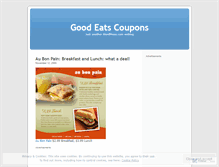 Tablet Screenshot of goodeatscoupons.wordpress.com