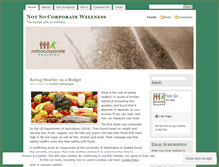 Tablet Screenshot of notsocorporatewellness.wordpress.com