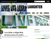Tablet Screenshot of lifelightloveafternarcissisticabuse.wordpress.com