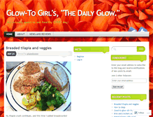 Tablet Screenshot of dailyglow.wordpress.com