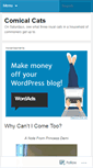 Mobile Screenshot of comicalcats.wordpress.com
