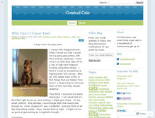 Tablet Screenshot of comicalcats.wordpress.com