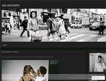Tablet Screenshot of joelwestworth.wordpress.com