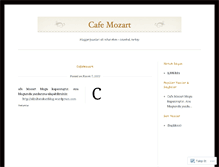 Tablet Screenshot of cafemozart.wordpress.com