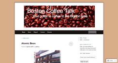 Desktop Screenshot of bostoncoffeetalk.wordpress.com