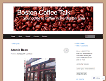 Tablet Screenshot of bostoncoffeetalk.wordpress.com