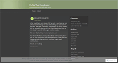 Desktop Screenshot of notcomplicated.wordpress.com