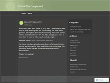 Tablet Screenshot of notcomplicated.wordpress.com