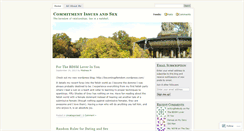 Desktop Screenshot of commitmentissuesandsex.wordpress.com