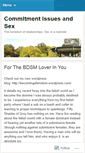 Mobile Screenshot of commitmentissuesandsex.wordpress.com