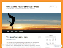 Tablet Screenshot of groupfitpower.wordpress.com