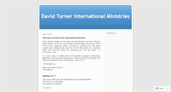 Desktop Screenshot of davidturnerministries.wordpress.com