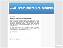 Tablet Screenshot of davidturnerministries.wordpress.com