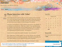 Tablet Screenshot of nahid3.wordpress.com