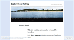 Desktop Screenshot of captainhowardblog.wordpress.com