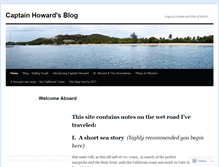 Tablet Screenshot of captainhowardblog.wordpress.com
