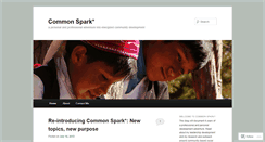 Desktop Screenshot of commonspark.wordpress.com