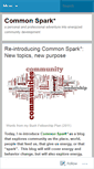 Mobile Screenshot of commonspark.wordpress.com