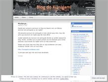 Tablet Screenshot of kuniga.wordpress.com