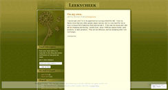 Desktop Screenshot of leekycheek.wordpress.com
