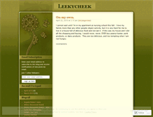 Tablet Screenshot of leekycheek.wordpress.com