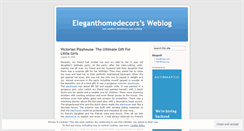 Desktop Screenshot of eleganthomedecors.wordpress.com