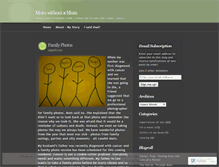 Tablet Screenshot of momwithoutamom.wordpress.com
