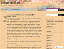 Tablet Screenshot of closetotheheart.wordpress.com