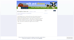 Desktop Screenshot of milkandcheese.wordpress.com