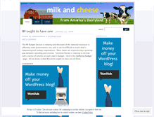 Tablet Screenshot of milkandcheese.wordpress.com