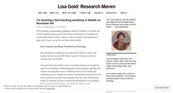 Desktop Screenshot of lisagoldresearch.wordpress.com