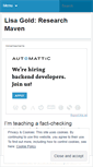 Mobile Screenshot of lisagoldresearch.wordpress.com