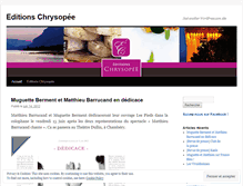 Tablet Screenshot of editionschrysopee.wordpress.com