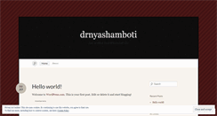 Desktop Screenshot of drnyashamboti.wordpress.com