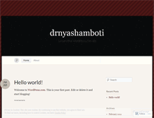 Tablet Screenshot of drnyashamboti.wordpress.com