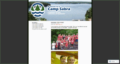 Desktop Screenshot of campsabra.wordpress.com