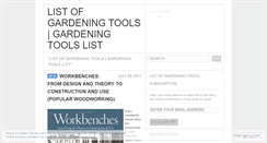 Desktop Screenshot of listofgardeningtools.wordpress.com