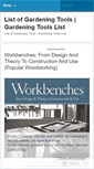 Mobile Screenshot of listofgardeningtools.wordpress.com