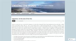 Desktop Screenshot of crestingthewords.wordpress.com