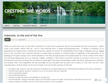 Tablet Screenshot of crestingthewords.wordpress.com