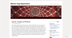 Desktop Screenshot of bikramyogaexperiment.wordpress.com