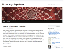 Tablet Screenshot of bikramyogaexperiment.wordpress.com